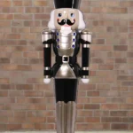 6 FT Black & Gold Nutcracker