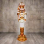 10 FT White & Gold King Nutcracker With Music & Warm White LED Lights