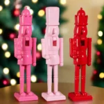 18" Pink & Red Nutcracker Assorted Set Of 3