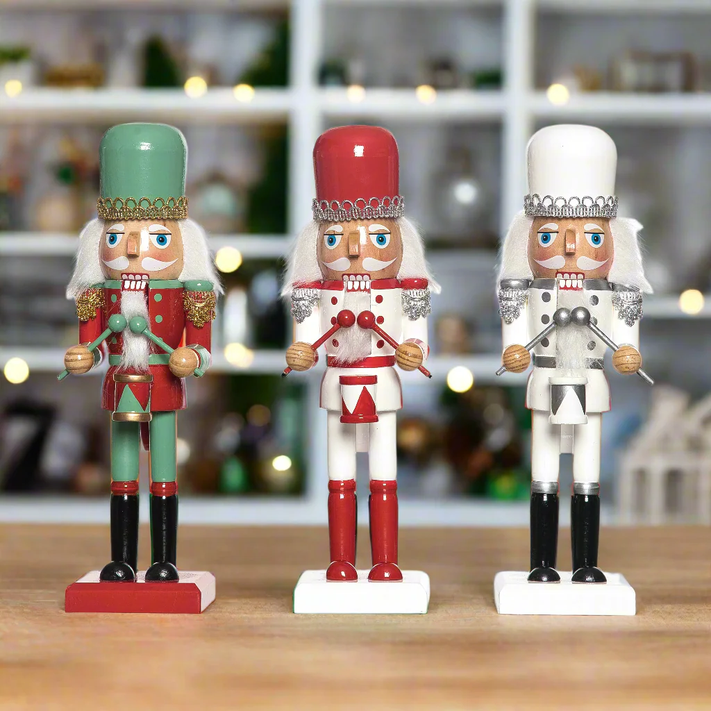 8511463036 10" Retro Nutcracker Assorted Set Of 3 - Image 1