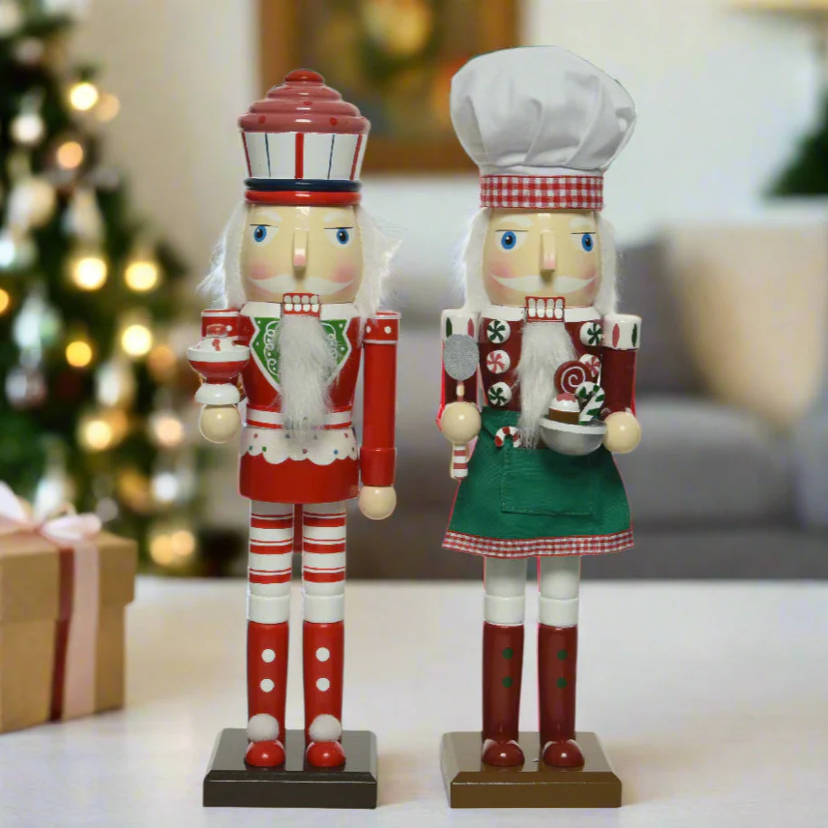 8720093783391 10" Candy Baking Nutcracker Assorted Set Of 2 - Image 1