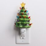 Christmas Lamp Night Light - Christmas Tree Night Light - Ceramic Christmas Tree