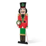 Jungen 60"H Metal Nutcracker Porch Décor